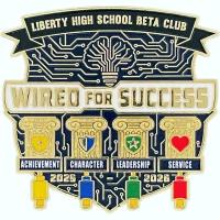 Custom Beta Club Pin Example